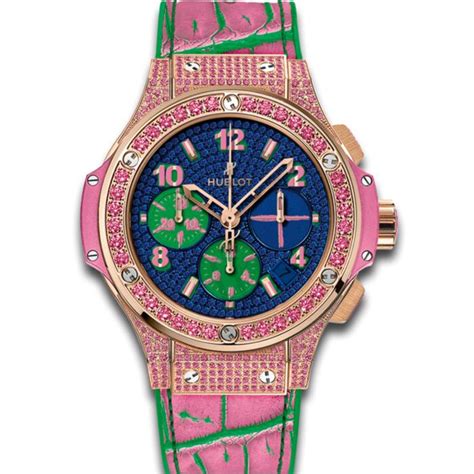 Women's Big Bang Pop Art Chronograph Puple Rubber & Mixed 